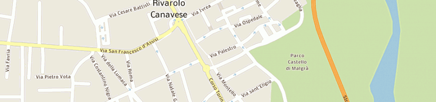 Mappa della impresa macelleria di rivarolo islamica di buoraq atika e c snc a RIVAROLO CANAVESE