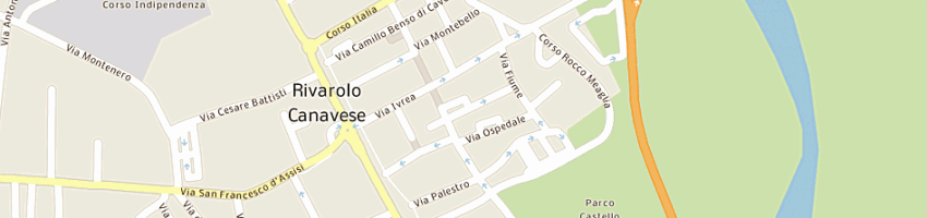 Mappa della impresa leone livio a RIVAROLO CANAVESE