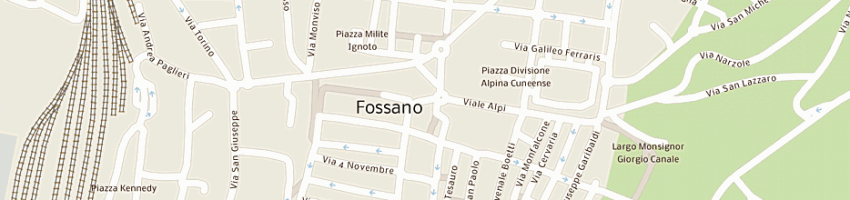 Mappa della impresa rossi giacomo a FOSSANO