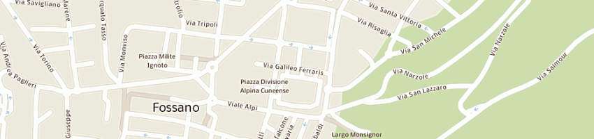 Mappa della impresa cassa di risparmio di savona spa a FOSSANO