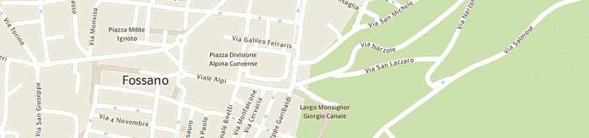 Mappa della impresa acconciature bruna a FOSSANO