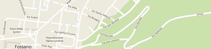 Mappa della impresa gerbaudo simona a FOSSANO