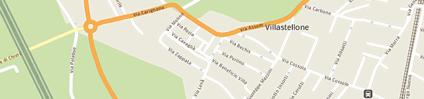Mappa della impresa caneva claudio a VILLASTELLONE