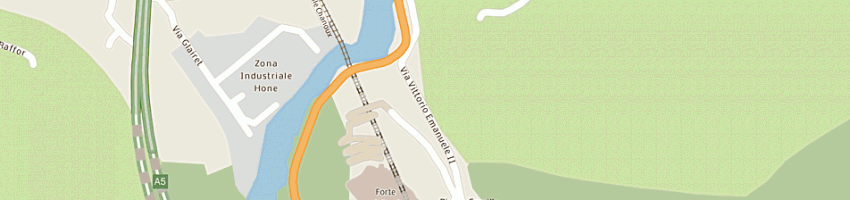 Mappa della impresa bar trattoria ponte antico  a BARD