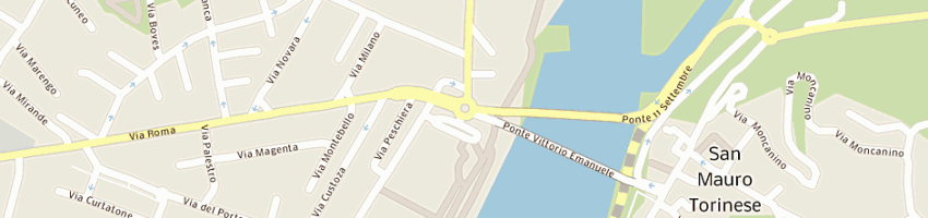 Mappa della impresa pauletti giancarlo a SAN MAURO TORINESE