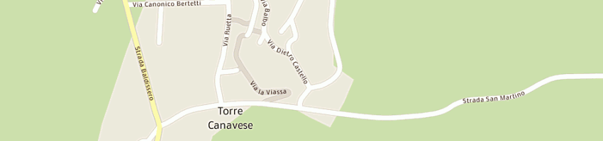 Mappa della impresa braghette angelo a TORRE CANAVESE