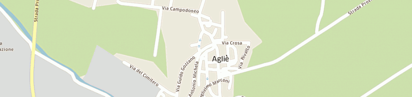 Mappa della impresa brunetto flli (sas) a AGLIE 