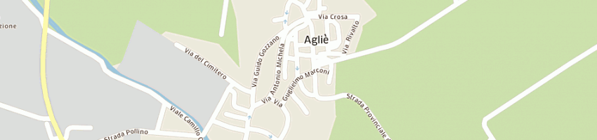 Mappa della impresa municipio a AGLIE 