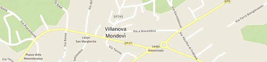Mappa della impresa rastello fabrizio a VILLANOVA MONDOVI 
