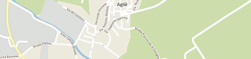 Mappa della impresa pro - loco a AGLIE 
