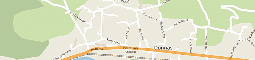 Mappa della impresa bosonin giuseppe a DONNAS