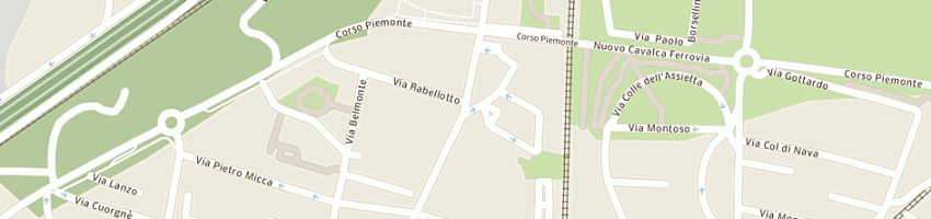 Mappa della impresa ristorante pizzeria michelangelo sas di primerano michelangelo e c a SETTIMO TORINESE