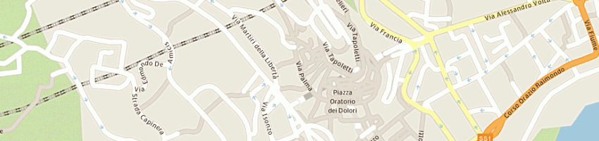 Mappa della impresa pizzeria i mulattieri a SAN REMO