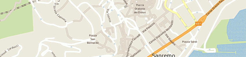 Mappa della impresa dal toscano di de andreis michele e c sas a SAN REMO