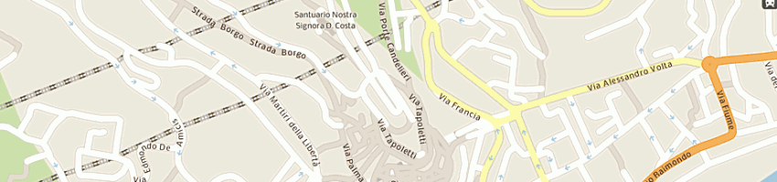 Mappa della impresa caci angelo a SAN REMO