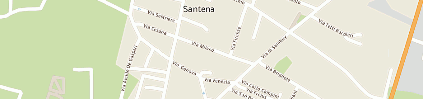 Mappa della impresa albano marocco e c sas a SANTENA