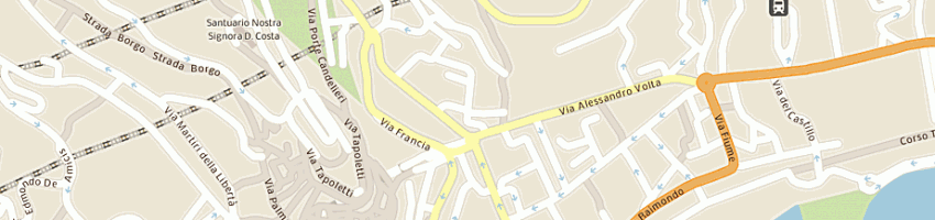 Mappa della impresa att car wash srl a SAN REMO