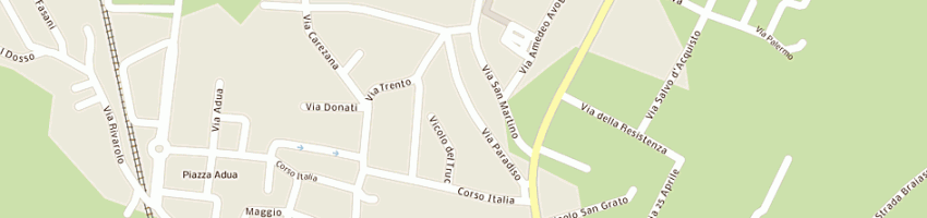 Mappa della impresa consorzio intercomunale dei servizi sociali alla persona a SAN BENIGNO CANAVESE