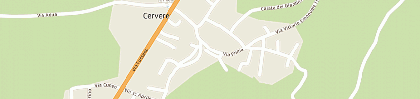 Mappa della impresa osteria primi dolci a CERVERE