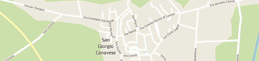 Mappa della impresa studio belgio snc di soldano francesco e salatino massimo e c a SAN GIORGIO CANAVESE