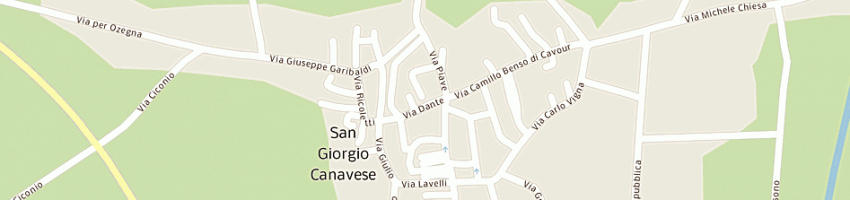 Mappa della impresa panificio atzeni di atzeni roberto e c snc a SAN GIORGIO CANAVESE