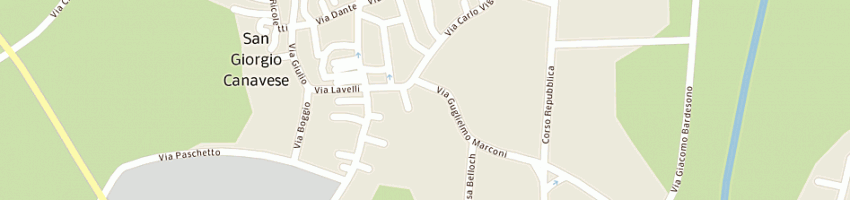 Mappa della impresa ristorante della luna a SAN GIORGIO CANAVESE