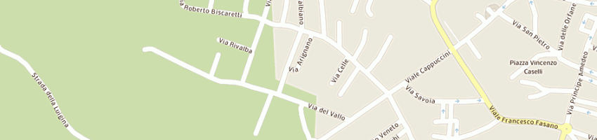 Mappa della impresa insurance broker sas di giordano mauro e c a CHIERI