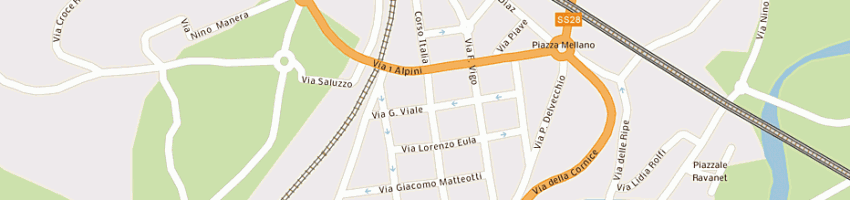 Mappa della impresa garelli mario a MONDOVI 