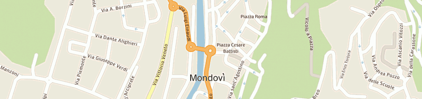 Mappa della impresa barale giuseppe a MONDOVI 