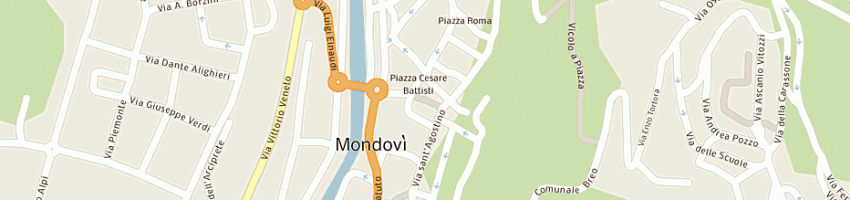 Mappa della impresa punto sport (snc) a MONDOVI 