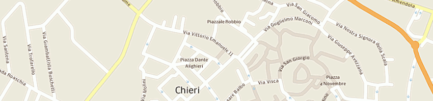 Mappa della impresa bar caffe rojal a CHIERI