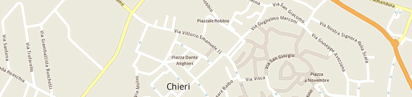 Mappa della impresa tecno belt siten (srl) a CHIERI