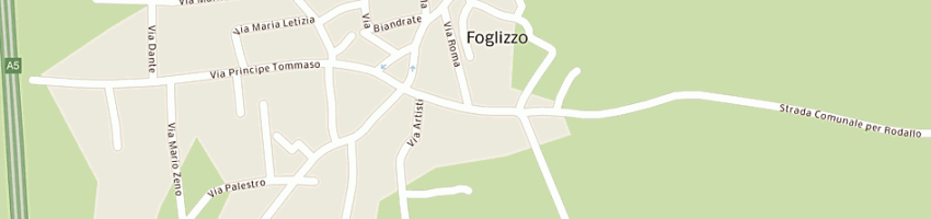 Mappa della impresa cerutti giuseppina a FOGLIZZO