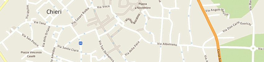 Mappa della impresa esseti di stizzoli giuseppe e c snc a CHIERI