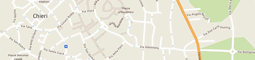 Mappa della impresa cavazzana alfredo a CHIERI