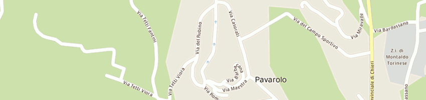 Mappa della impresa roccati giuseppe a PAVAROLO