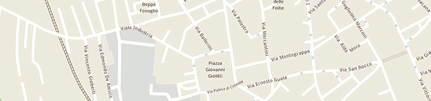 Mappa della impresa bar caffe' della piazza a BRA