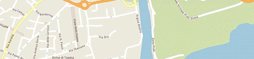Mappa della impresa bar bocciofila costa azzurra a TAGGIA