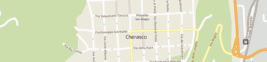 Mappa della impresa b e r impianti srl a CHERASCO