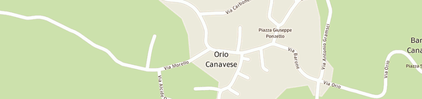 Mappa della impresa fondazione ente maria ausiliatrice monumento ai caduti a ORIO CANAVESE