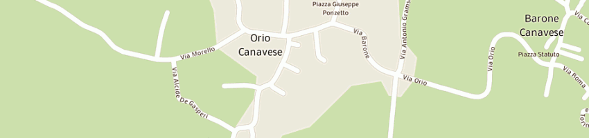 Mappa della impresa trattoria barba toni di ponzetti sara e zanolo alain snc a ORIO CANAVESE