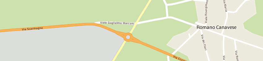 Mappa della impresa suozzo giuseppe a ROMANO CANAVESE