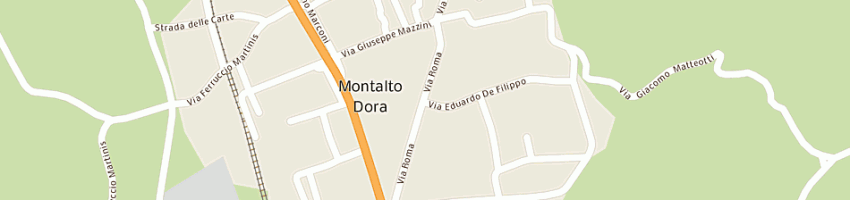 Mappa della impresa officina meccanica pesando di giorgio pesando e c (snc) a MONTALTO DORA