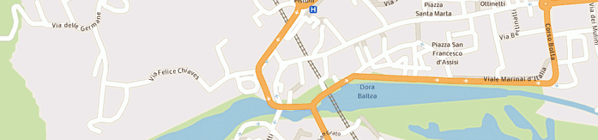 Mappa della impresa argento vivo-auser a IVREA