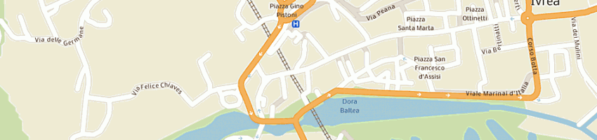Mappa della impresa gagliardi giuseppe a IVREA