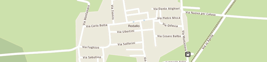 Mappa della impresa aci a CALUSO
