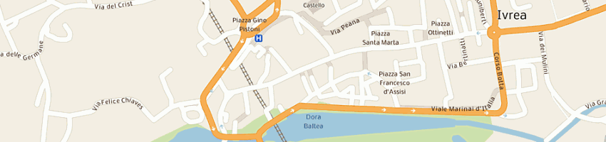 Mappa della impresa federazione italiana gioco calcio a IVREA
