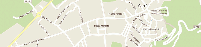 Mappa della impresa associazione artigiani della provincia di cuneo service (srl) a CARRU 