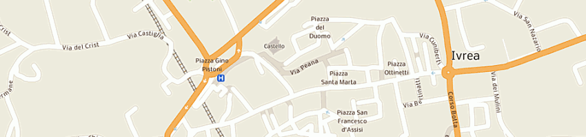 Mappa della impresa comar sas a IVREA