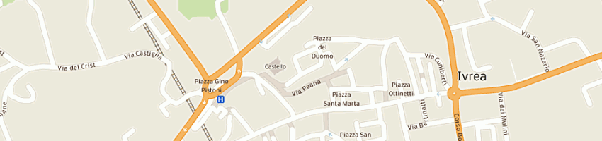 Mappa della impresa regione piemonte a IVREA